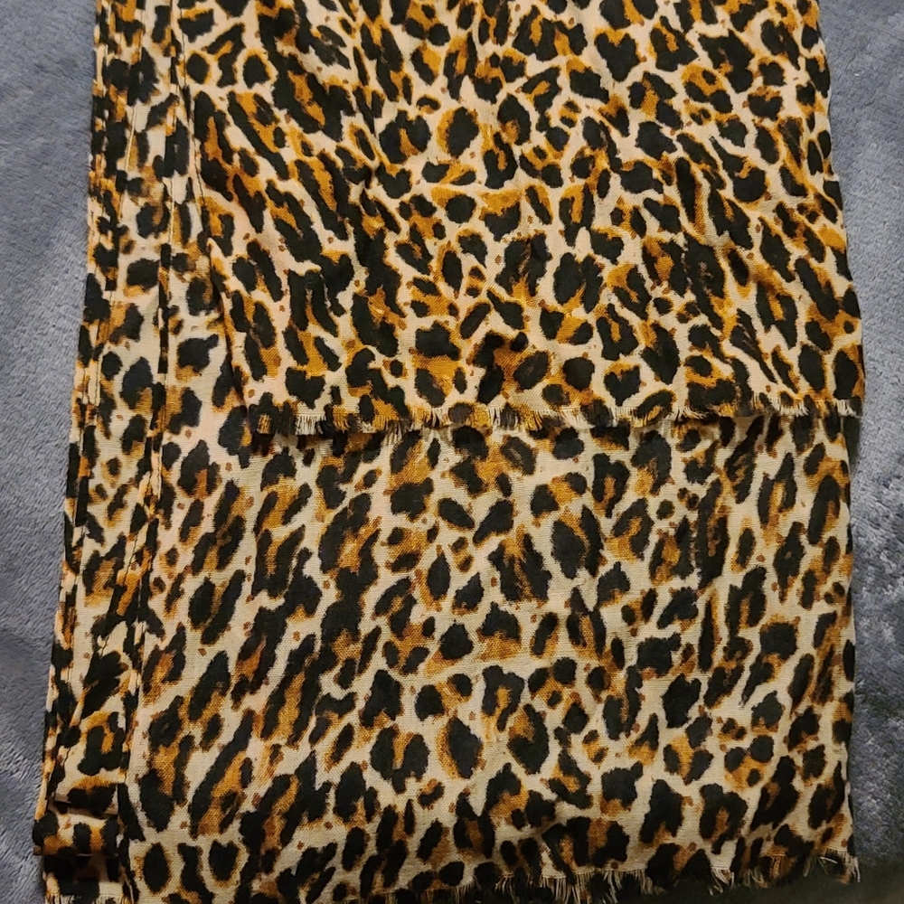 Jcrew leopard scarf